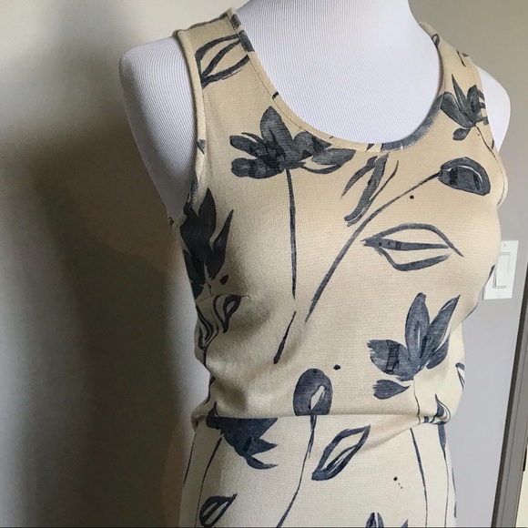 Vintage linen blend cottagecore midi dress - Picture 4 of 7